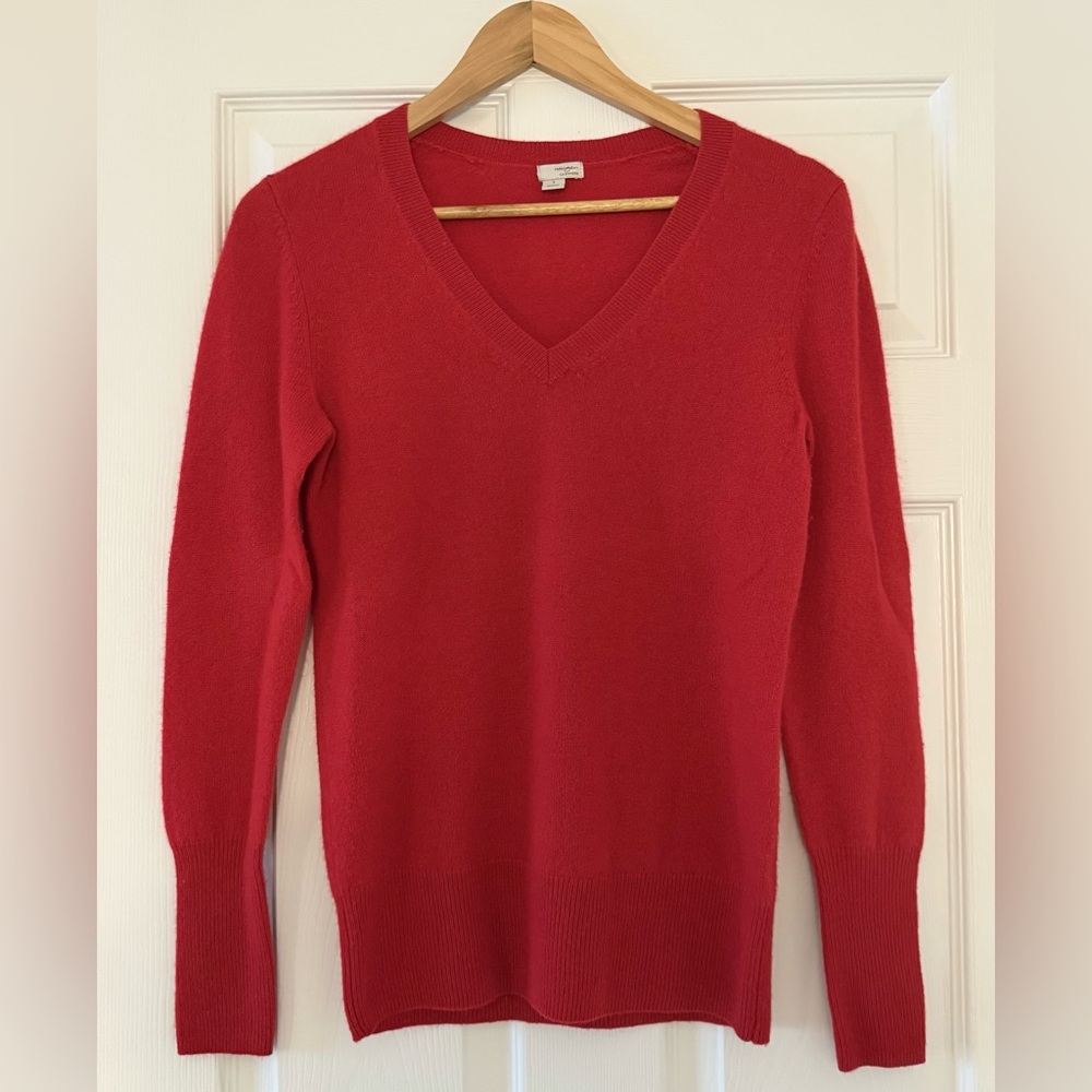 Halogen Cashmere V-Neck Sweater